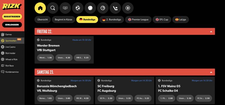 Rizk Sportwetten