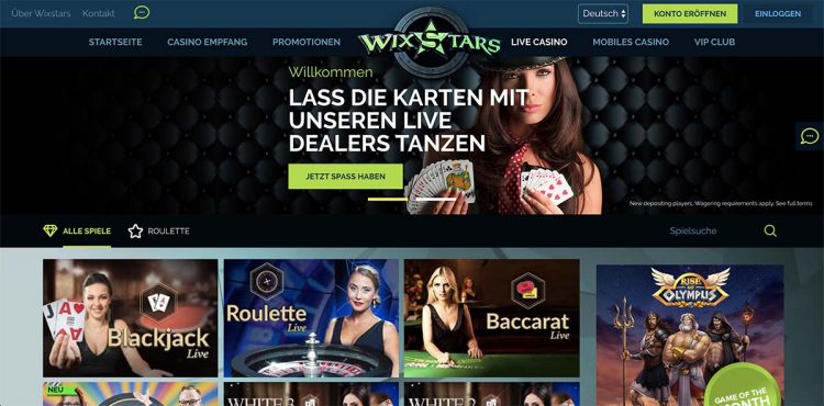 Wixstars Live Casino