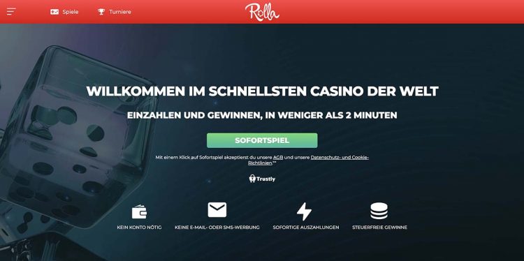 Rolla Casino Homepage