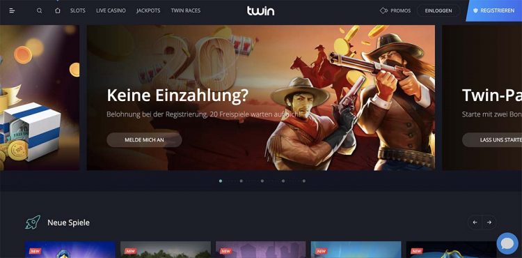Twin Casino Homepage