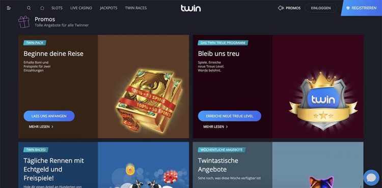 Twin Casino Bonus und Promotions