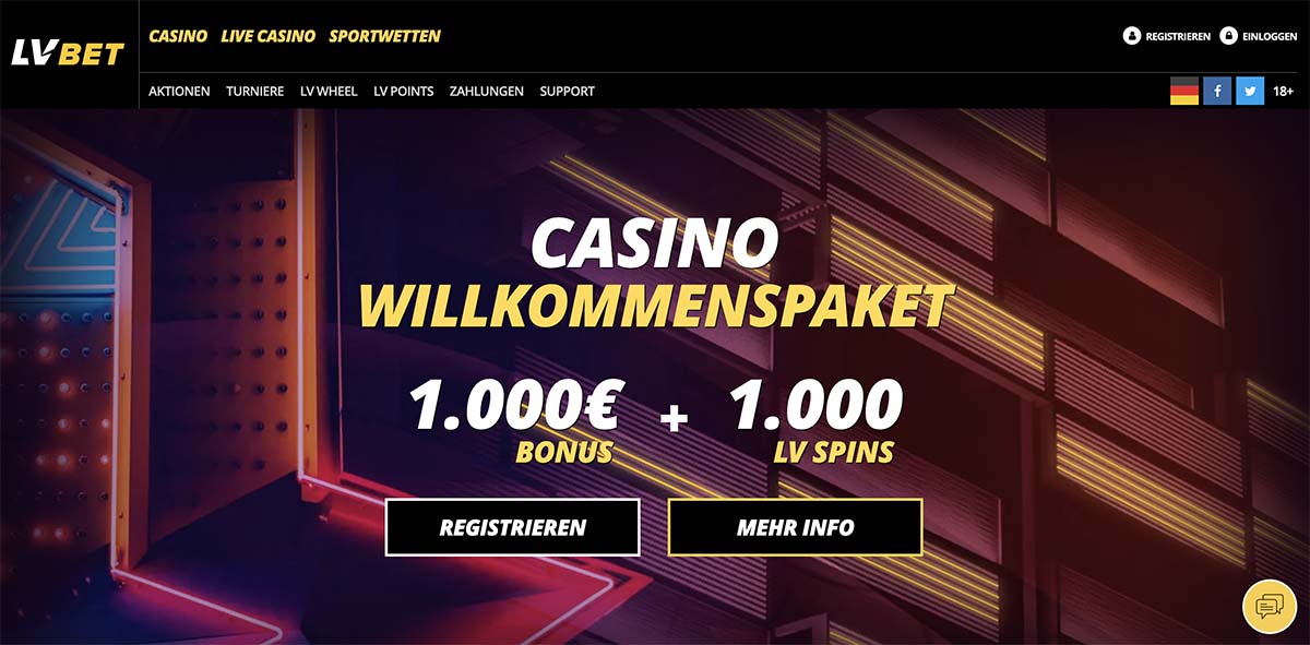 LV Bet Casino Erfahrungen (2020) ++ 1000 Freispiele ++ 1000€ Casino Bonus