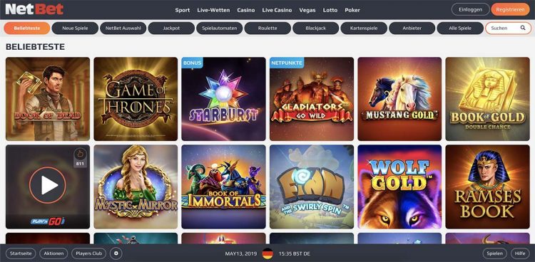 Netbet Casino Spiele