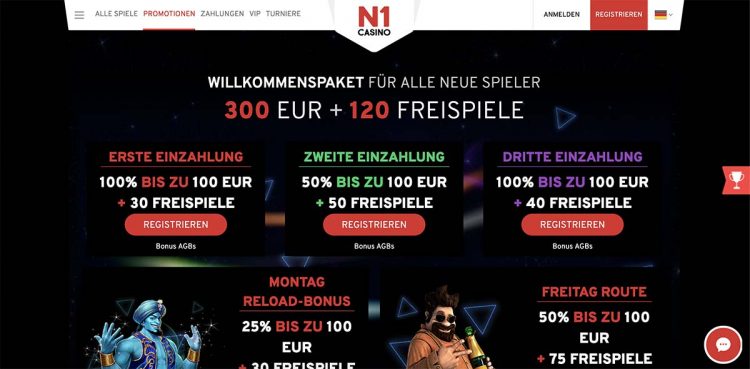 N1 Casino Bonus & Promotions