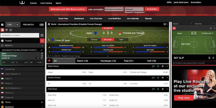 Online Sportwetten bei Royal Panda