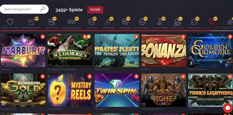 Casino Spiele bei Jetbull