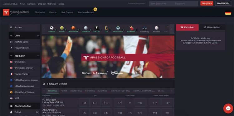 Jetbull Online Sportwetten