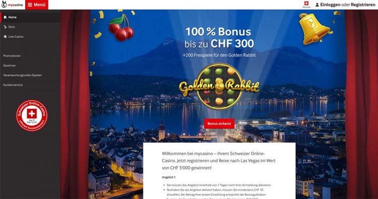 MyCasino.ch in der Schweiz