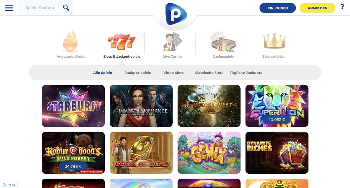 Spiele im Pelaa Casino